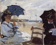 Claude Monet The Beach at Trouville oil painting reproduction